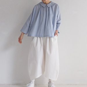 白×青　モデル身長164㎝　Mサイズ着用