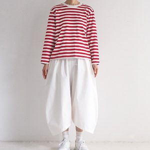 白×赤　モデル身長164㎝　Mサイズ着用