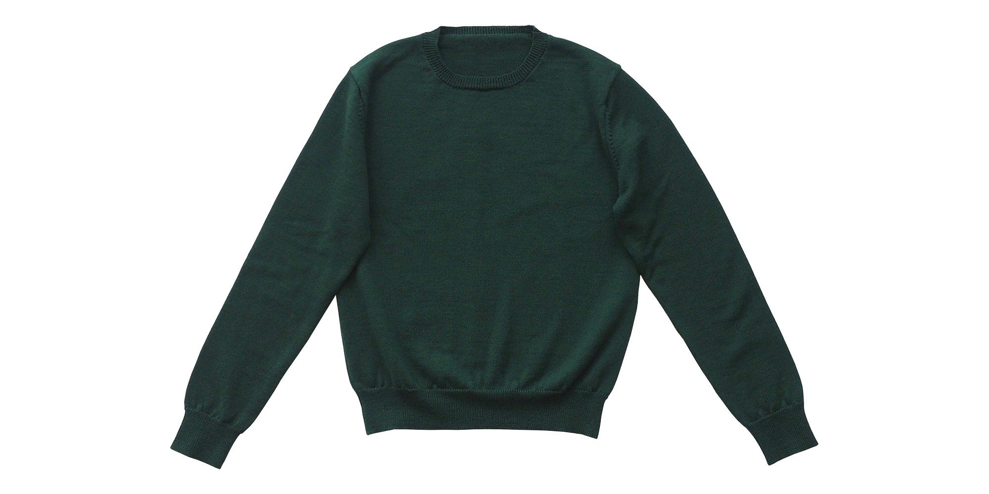 aa.ニットのクルーネックセーター